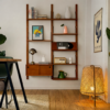 Wood Bookcase Shelf Unit