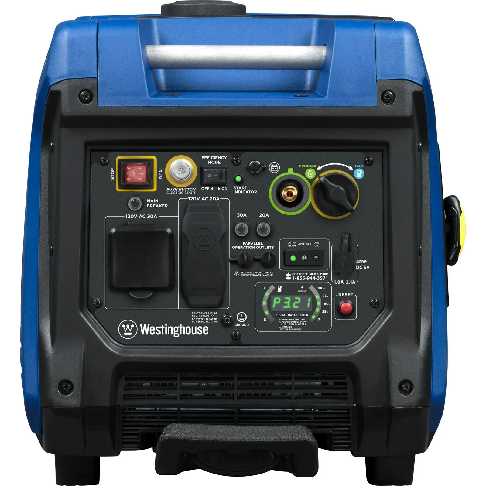 Westinghouse 5,000-Watt Dual-Fuel Portable Inverter Generators. - Image 5