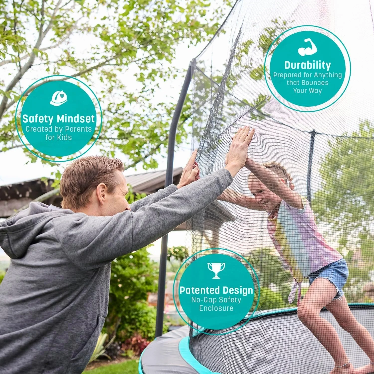 Skywalker Trampolines Rectangle Trampoline with Enclosure - Image 3