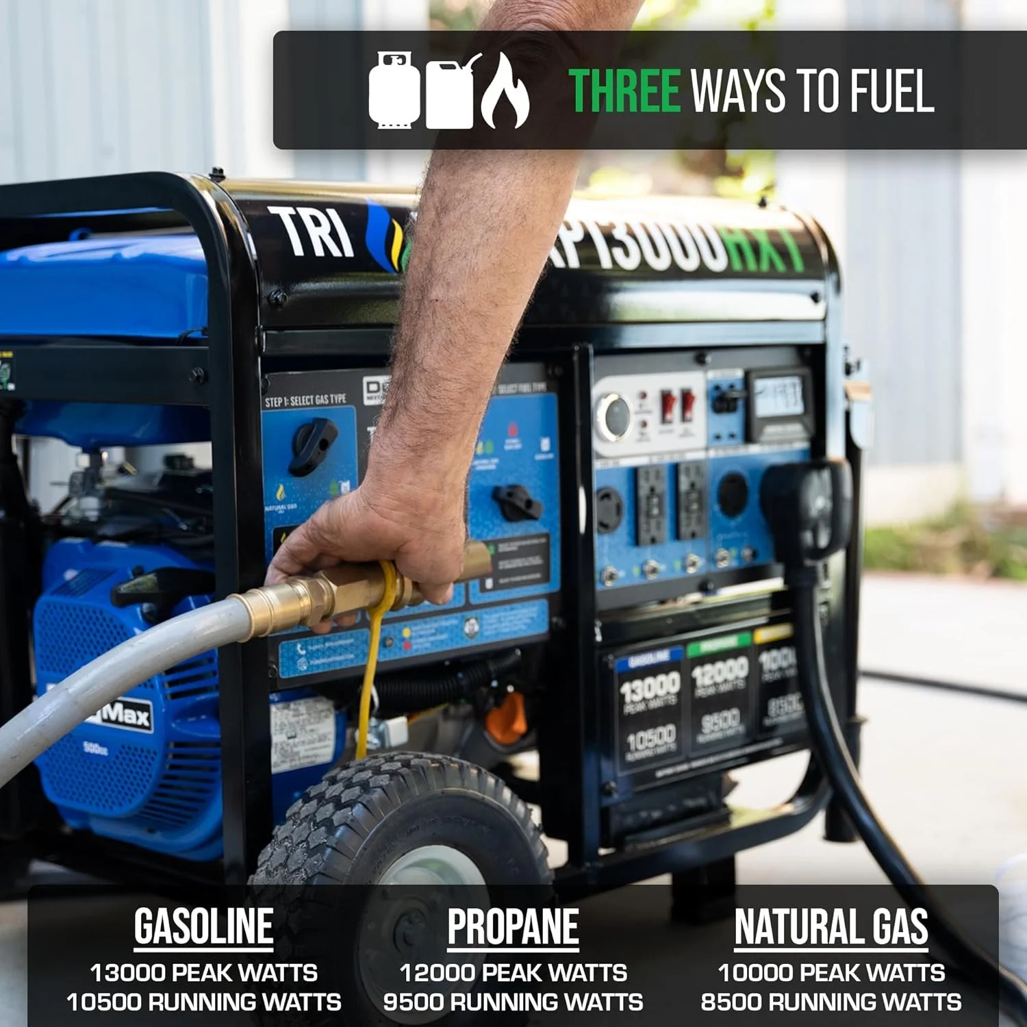 DuroMax 13,000 Watt Tri Fuel Portables HXT Generators XP13000HXT - Image 4