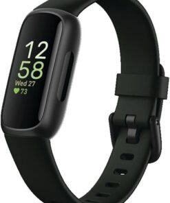 Fitbit Inspire 3 Health &-Fitness-Tracker with Stress Management, Workout Intensity, Sleep Tracking, 24/7 Heart Rate and more, Midnight Zen/Black One Size (S & L Bands Included)