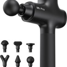 Opove M3 Pro 2 Massage Gun Deep Tissue Percussion Muscle Massager for Workout, Handheld Percussive Therapy Fascia Gun for Athletes Fast Recovery 4-8 Hours Long Battery Life, Powerful, Quiet, Black