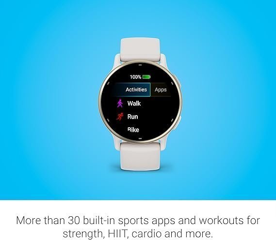 Garmin vívoactive 5, Health and Fitness GPS Smartwatch, AMOLED Display, Up to 11 Days of Battery, Ivory - Image 2