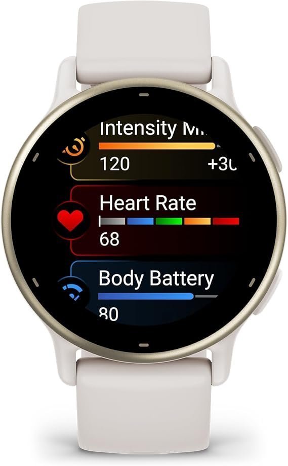 Garmin vívoactive 5, Health and Fitness GPS Smartwatch, AMOLED Display, Up to 11 Days of Battery, Ivory - Image 4
