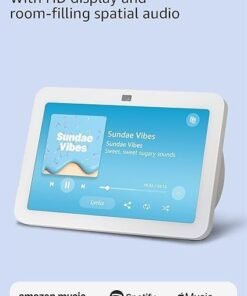 Amazon Echo Show 8, With Spatial Audio, Smart Home Hub, ideal for open living spaces, Designed for Alexa+, Glacier White