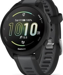 Garmin Forerunner 165, Running Smartwatch, Colorful AMOLED Display, Training Metrics and Recovery Insights, Black