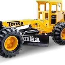 Tonka Steel Classics Road Grader – Made with Steel & Sturdy Plastic, Yellow Toy Construction Truck, Boys and Girls, Kids, Toddlers, Ages 3+