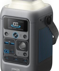 Anker SOLIX C300 DC Power Bank Station, Outdoor 288Wh Portable Power Station, LiFePO4 Battery, 300W Solar Generator, for Camping, Traveling, and Emergencies (No Wall Charger Included)