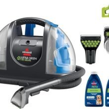 Bissell Little Green Pet Deluxe Portable Carpet Cleaner and Car/Auto Detailer, 3353, Gray/Blue