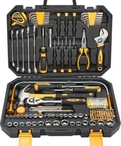 KOOPOOL 159 Piece Tool Set, Tool Box Kit for Mechanic and Car, General Household Home Tool Kit, Basic Tool Kit for Home Auto Repair, with Storage Case