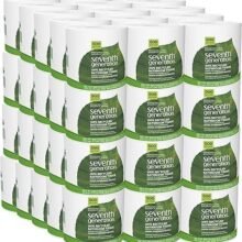 Seventh Generation White Toilet Paper 2-ply 100% Recycled Paper, 500 sheets, Pack of 60