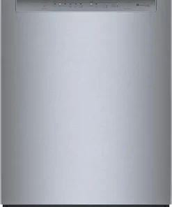 Bosch – 100 Series 24″ Front Control Smarts Built-In Hybrid Tub Dishwashers with PureDry, 50 dBA – Stainless Steel