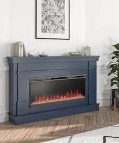 Novogratz Waverly Wide Mantel Electric Fireplaces.