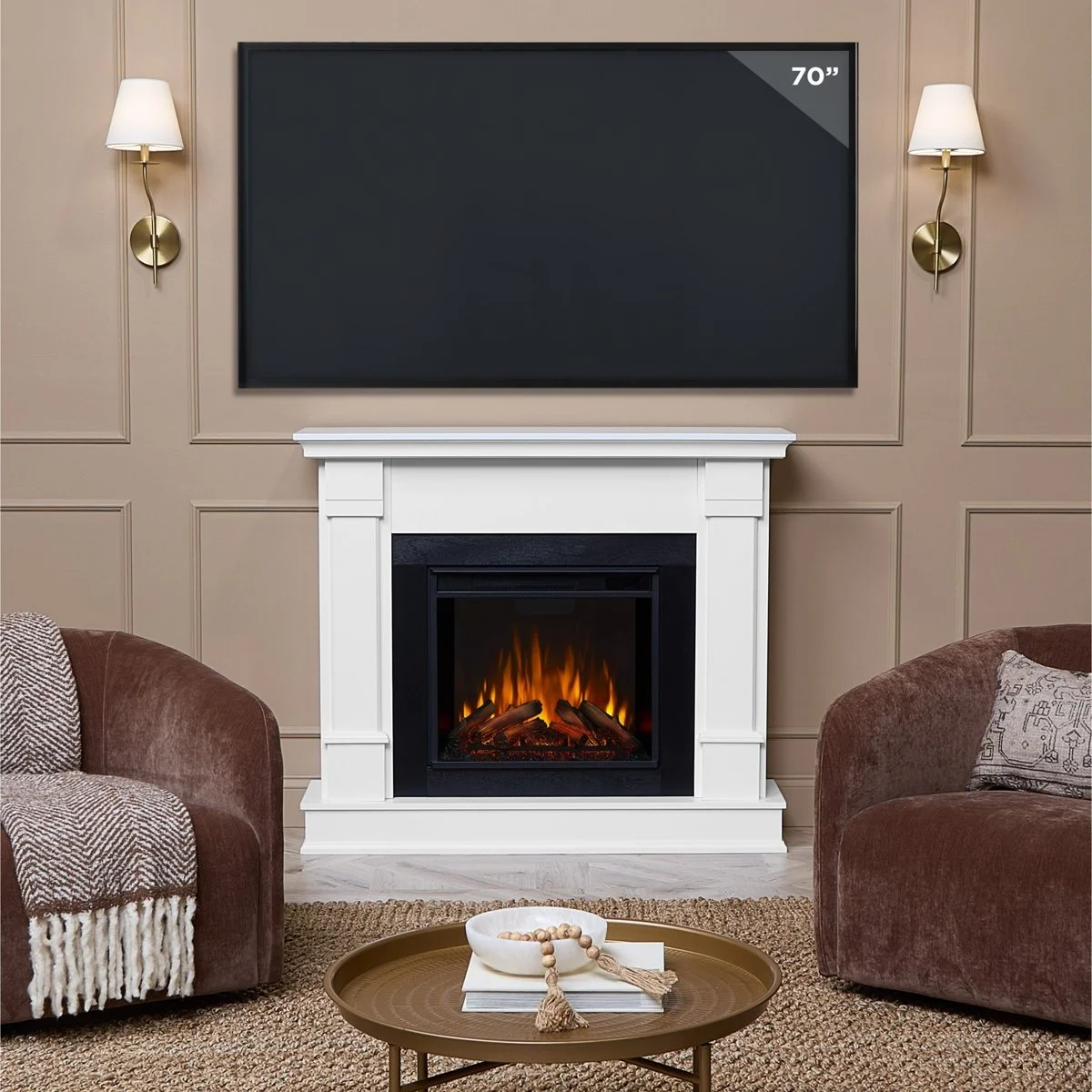 Real Flame 48″ Silverton Electric Fireplaces. - Image 2