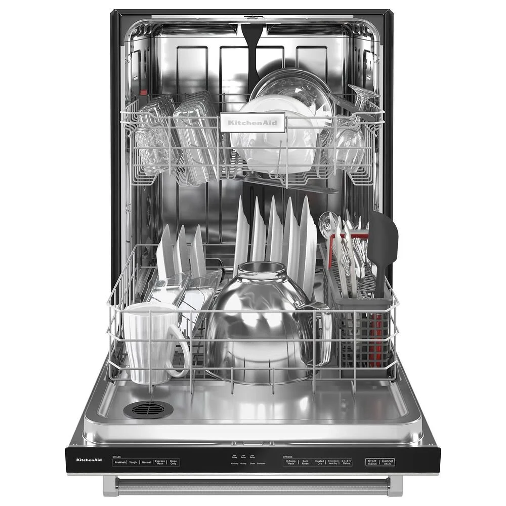 KitchenAid 24″ Fully-Integrated Built-In Dishwashers with 30 Total Wash Jets in PrintShield Stainless Steels - Image 2