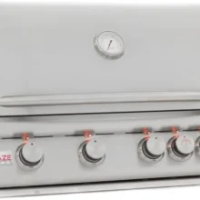 Blaze 32 Inch 4-Burner LTE Gas Grills with Rear Burner and Built-in Lighting System