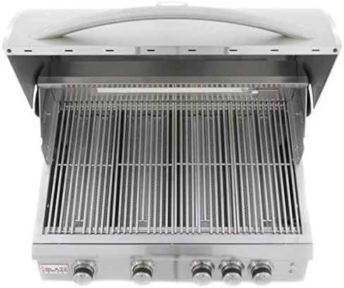 Blaze 32 Inch 4-Burner LTE Gas Grills with Rear Burner and Built-in Lighting System - Image 3