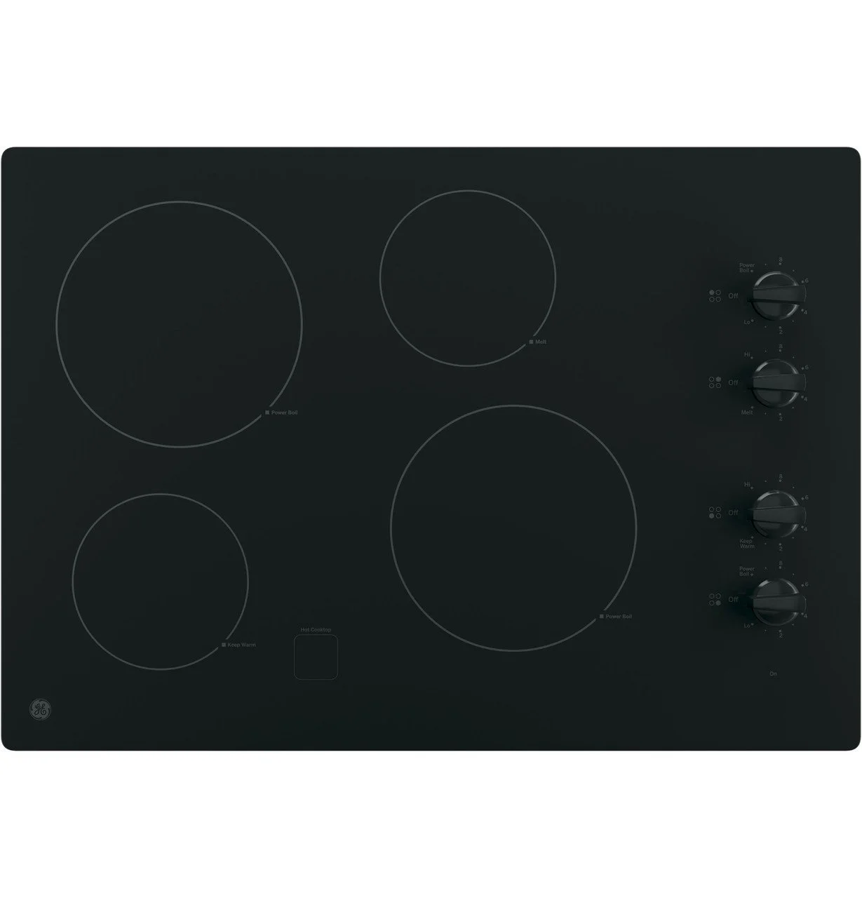 GE 30″ Built-In Knob Control Electric Cooktops JP3030DWBB