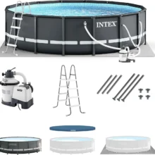 Intex Ultra XTR 14 ft. Round 42 in. Deep Soft Sided Above Ground Swimming Pools