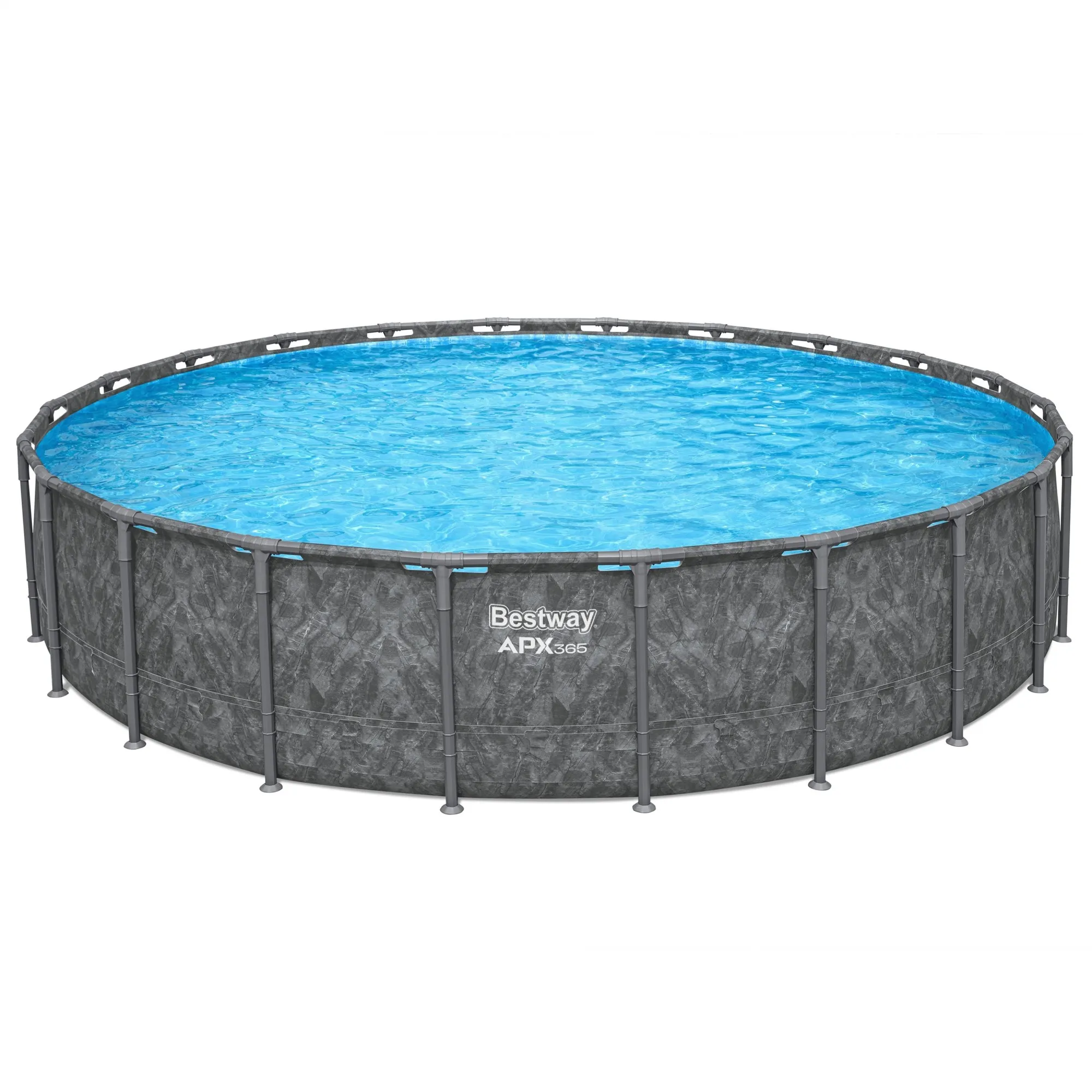 Bestway APX 365 22’x52″ Round Above Ground Swimming Pool Set with Pump and Ladders - Image 4