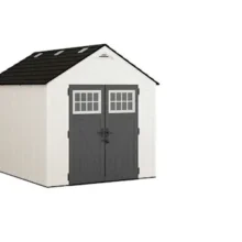 Suncast Tremont 8 ft. x 10 ft. Storage Shed with Floors – Ice Cube|BMS8125