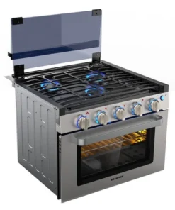 Camplux 17″ RV Oven with 3 Burners Cooktops
